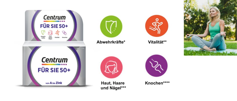Centrum Nährstoff-Formel Für Sie 50+