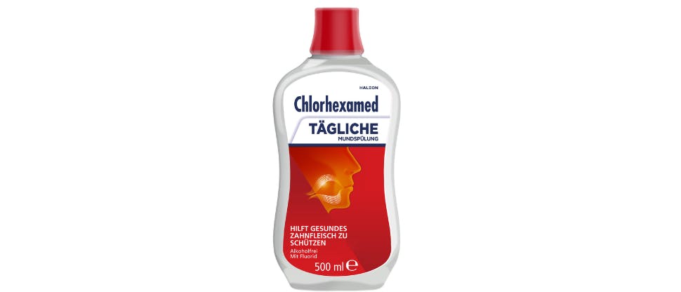 Chlorhexamed Forte alkoholfrei 0,2 % Mundspülung – Pack-Shot