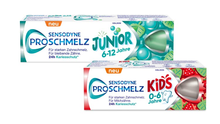 Sensodyne ProSchmelz Kids und Junior