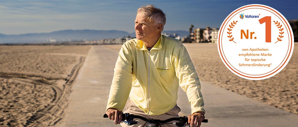 man riding bike