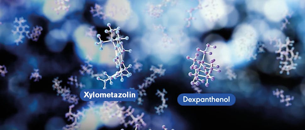 Xylometazoline and dexpanthenol