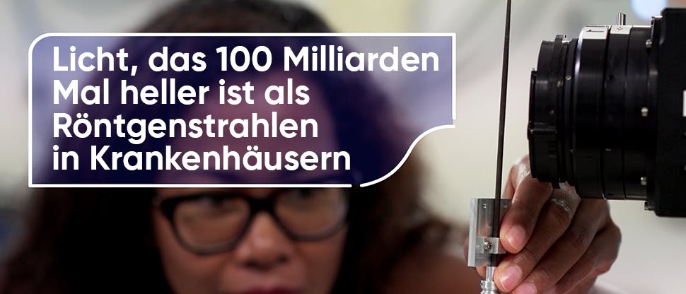 Licht, das 100 Milliarden Mal heller ist als Röntgenstrahlen im Krankenhaus