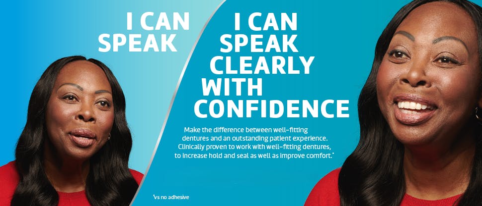 Χρήστης Corega με οδοντοστοιχία: «Μπορώ να μιλάω καθαρά και με αυτοπεποίθηση»