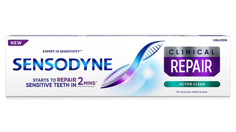 Φωτογραφία συσκευασίας της οδοντόκρεμας Sensodyne Clinical Repair