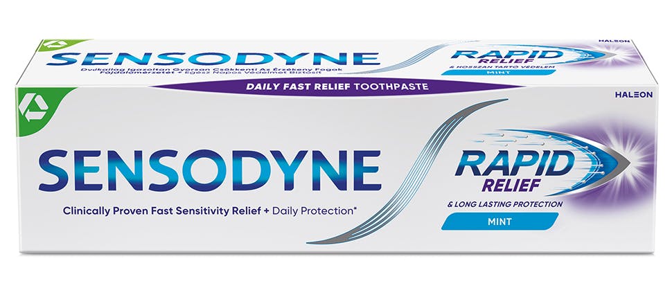 Συσκευασία της οδοντόκρεμας Sensodyne Rapid Relief