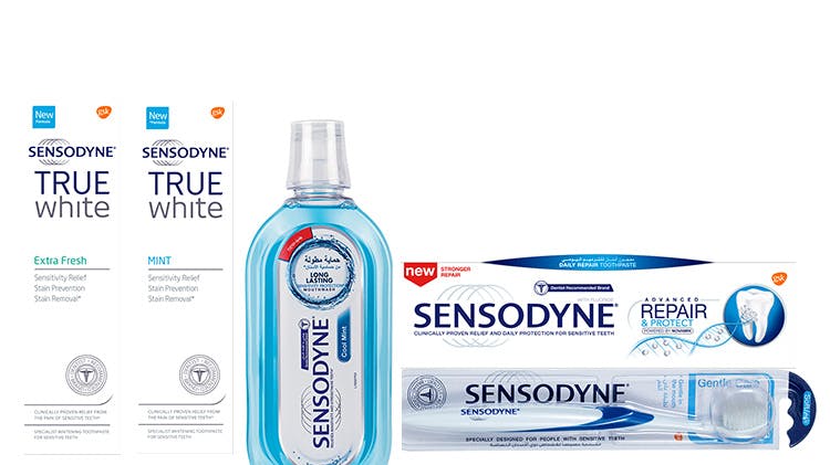 Various Sensodyne Products