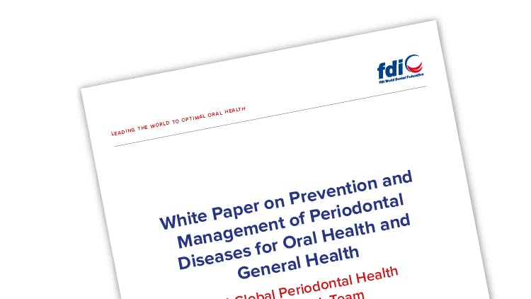 FDI white paper on prevention and management of periodontal diseases for oral health and general heath