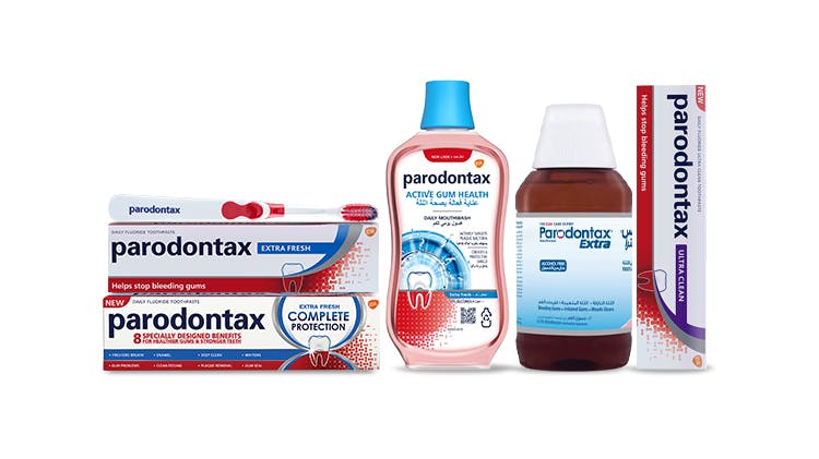 Parodontax fluoride toothpaste helps to prevent and treat bleeding gums and tackle gingivitis.