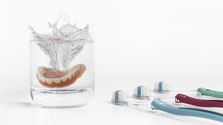 Daily denture care at home