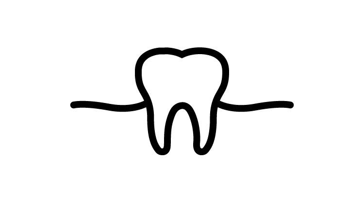 Tooth and gum icon