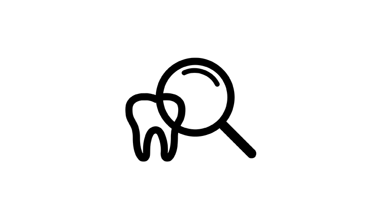 Tooth magnified icon