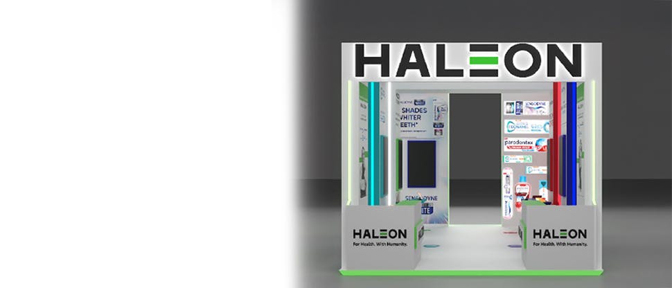 Haleon exhibition stand