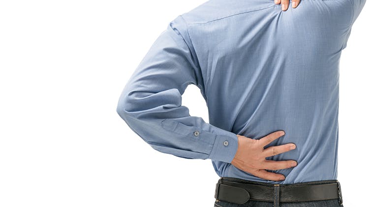 Man with back pain