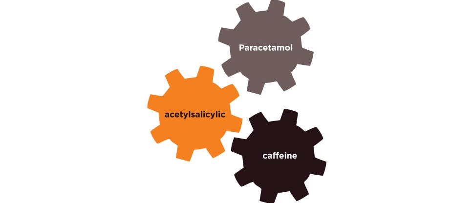 Figure showing Panadol Migraine’s key ingredients