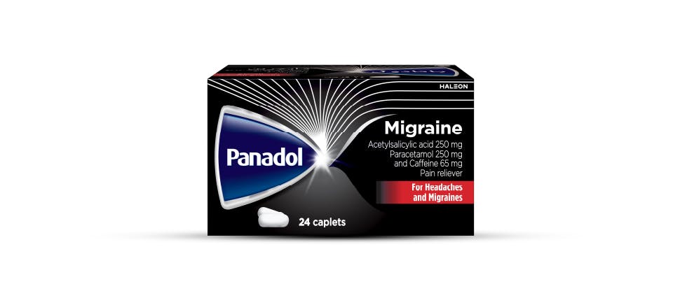 Panadol Migraine pack shot
