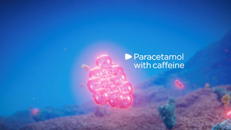 Paracetamol and caffeine blocking pain receptors 