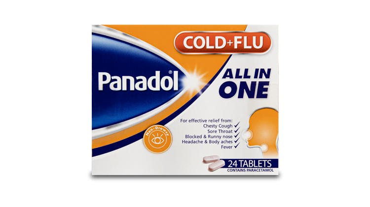 Panadol C&F Cold & Cough packshots