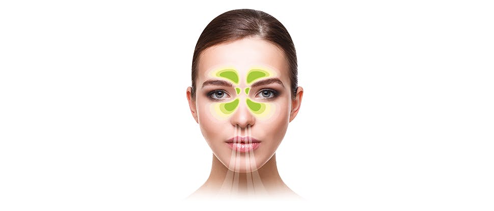 Woman menthol vapours