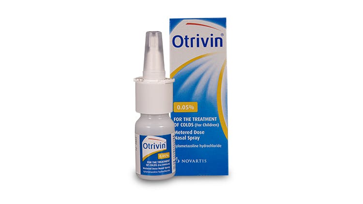 Otrivin nasal spray children 0.05% 10ml packshot