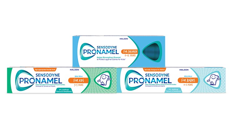 Pronamel Kids pack shot range