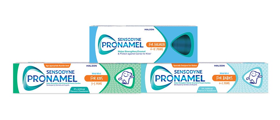 Pronamel Kids pack shot range