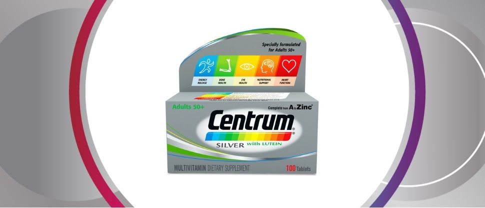 Centrum Silver Adult 50+ multivitamin packshot