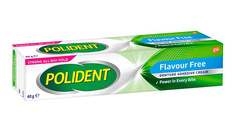 Polident denture adhesive