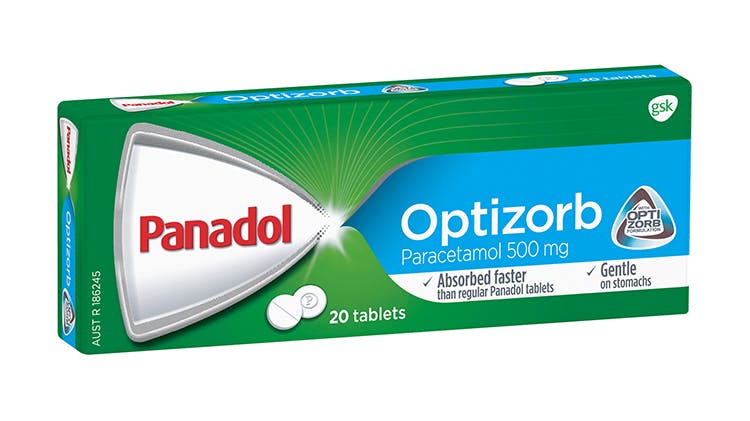 Panadol with Optizorb pack shot