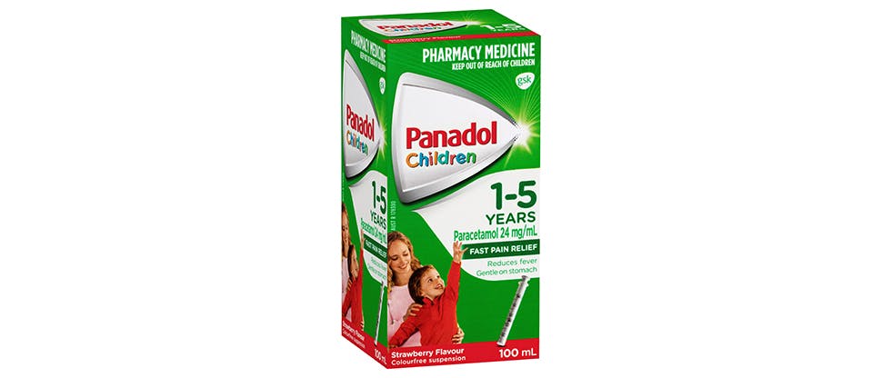 Panadol for children pack shot