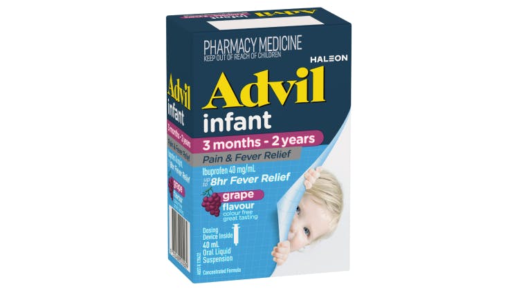 Advil Infant Suspension 3 months to 2 years pack shot