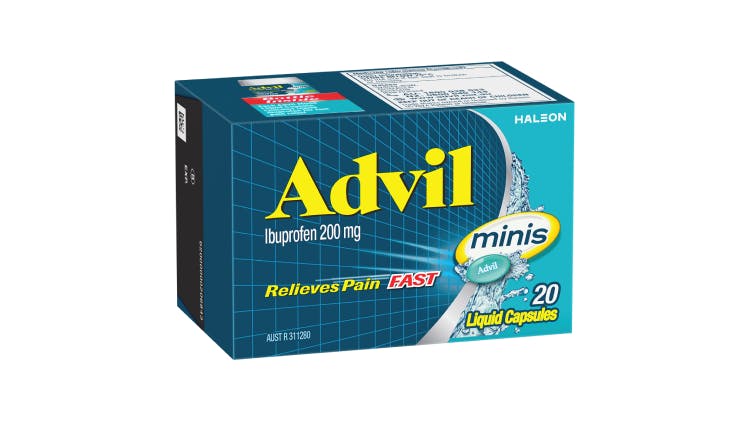 Advil Minis Liquid capsules pack shot