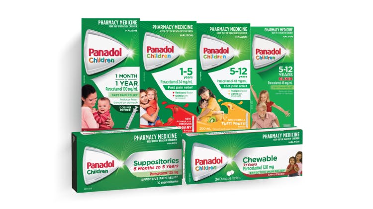 Panadol Children Range packshot