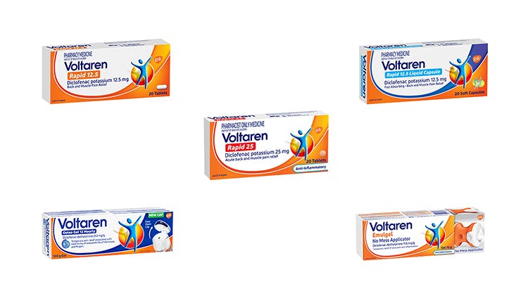 Voltaren Range of Products