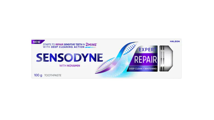 Sensodyne Expert Repair Deep Clean + Whitening Toothpaste pack shot