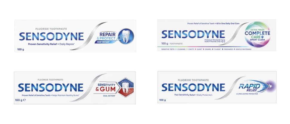 Sensodyne range