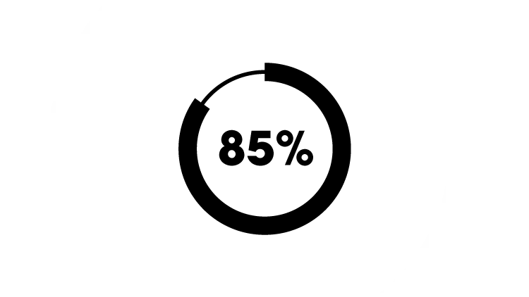 85% icon