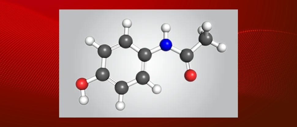 Acetaminophen molecule