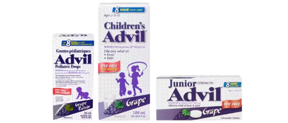 Children’s Advil product images