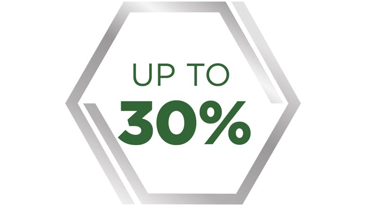 Up to 30% icon
