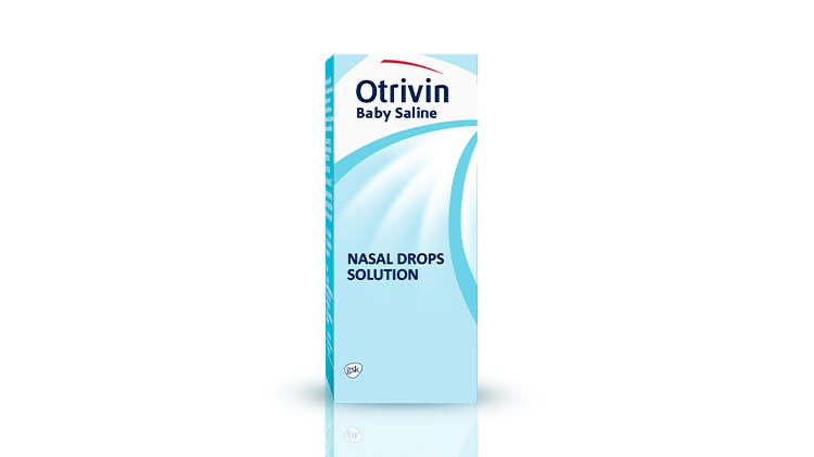 Otrivin Baby Saline Nasal Drops packshot
