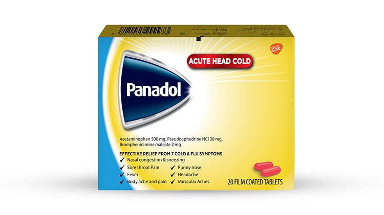 Panadol Acute Head Cold packshot