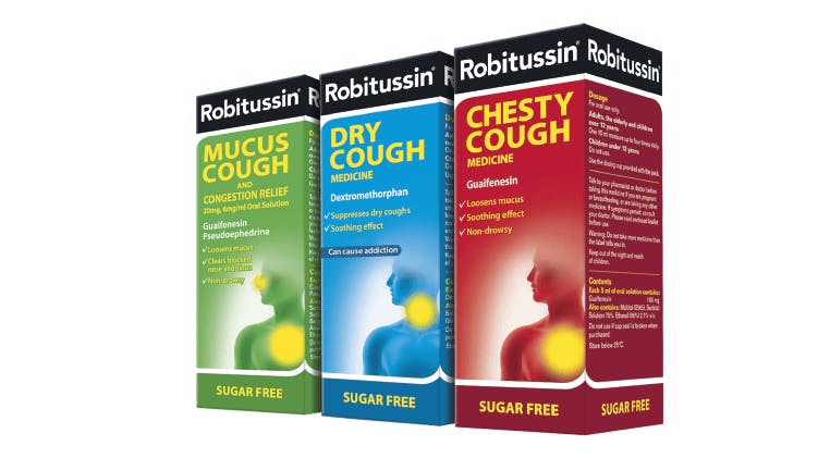 A single product for treating dry and chesty cough