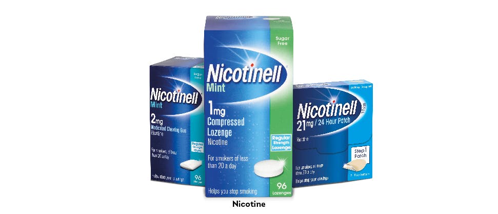Nicotinell product range