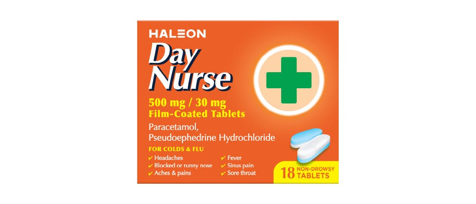 Haleon Day Nurse Tablets Packaging