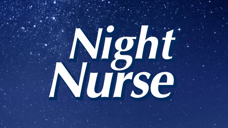 Nurses logo with night background