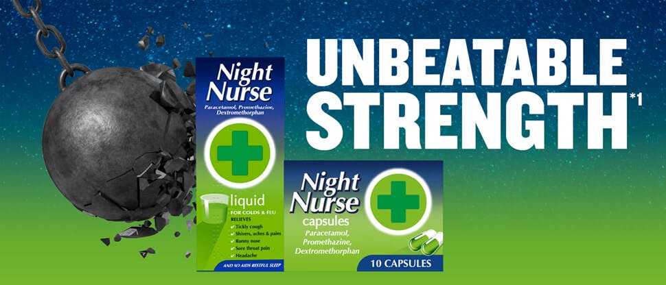Pack shot of Night Nurse Liquid & Capsule packs