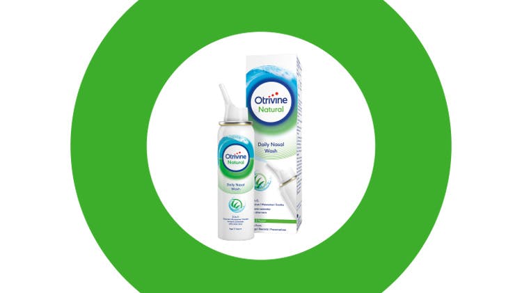 Otrivine Natural Daily Nasal Wash pack shot