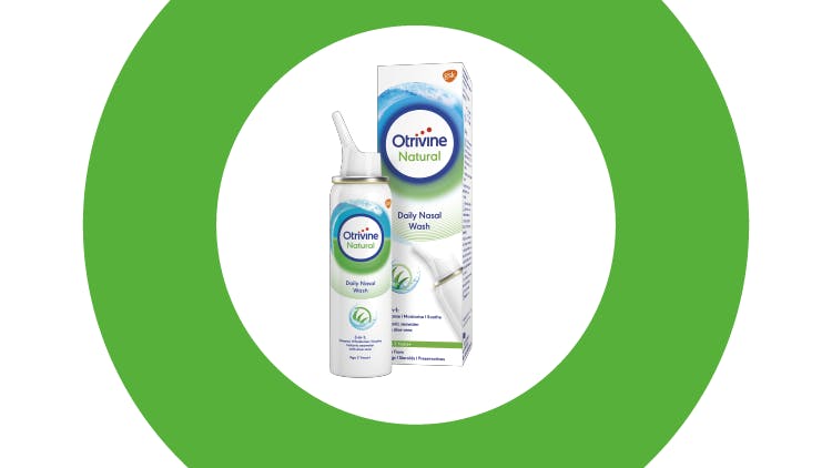 Otrivine Natural Daily Nasal Wash with Aloe Vera pack shot