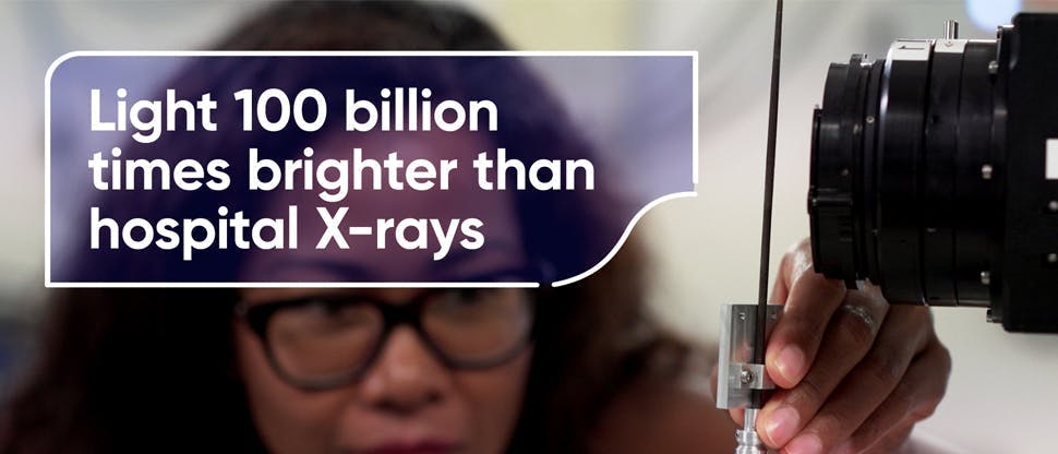 Light 100 billion times brighter than hospital X-rays