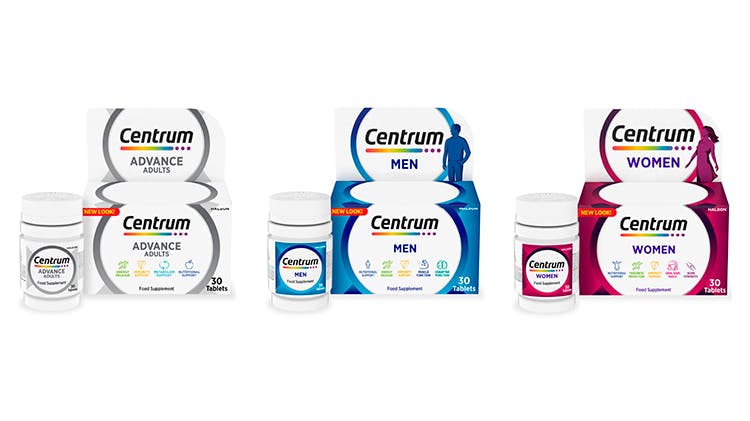 Centrum multivitamin range for adults